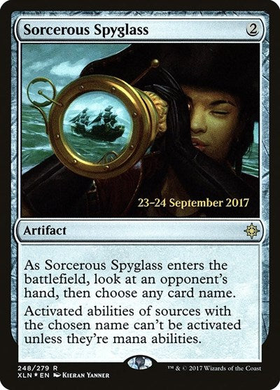 Sorcerous Spyglass (XLN) (Promos: Prerelease Cards) Medium Play Foil