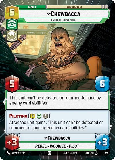 Chewbacca Faithful First Mate (Hyperspace) (Jump to Lightspeed) Near Mint