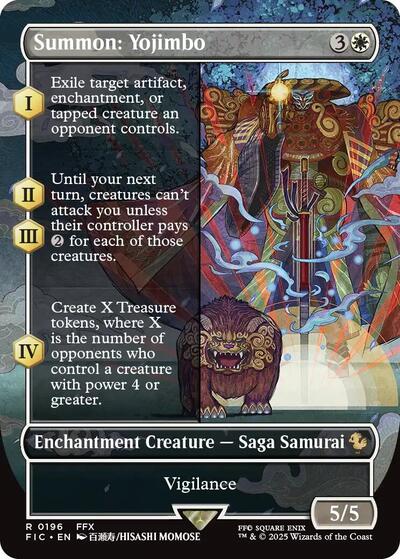Summon: Yojimbo (Borderless) (Commander: FINAL FANTASY) Near Mint Foil