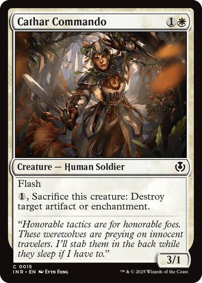 Cathar Commando (Innistrad Remastered) Light Play Foil