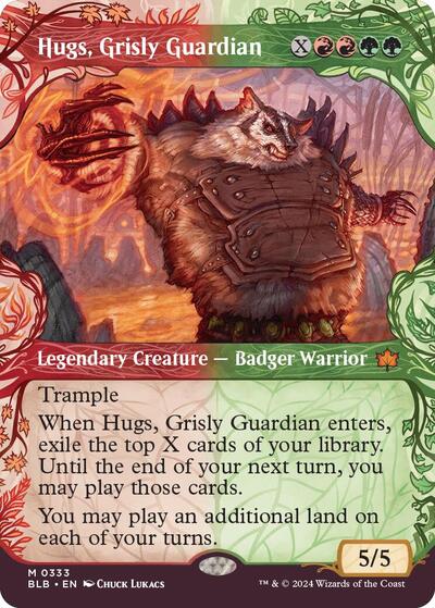 Hugs, Grisly Guardian (Showcase) (Bloomburrow) Light Play