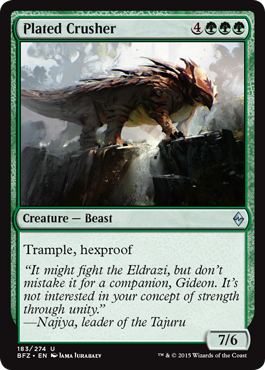 Plated Crusher (Battle for Zendikar) Medium Play