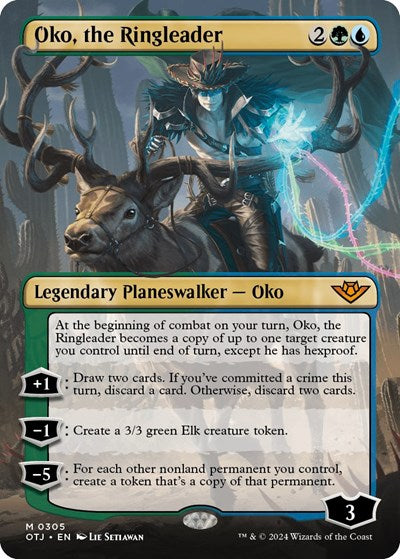 Oko, the Ringleader (Borderless) (Outlaws of Thunder Junction) Near Mint Foil