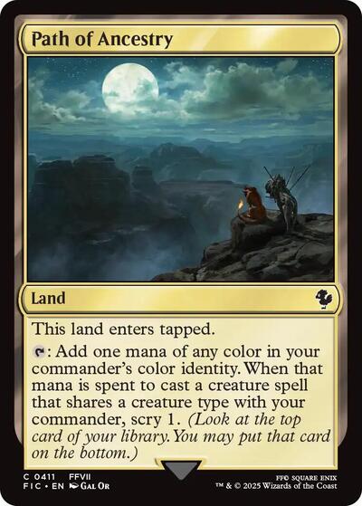 Path of Ancestry (Surge Foil) (Commander: FINAL FANTASY) Near Mint Foil