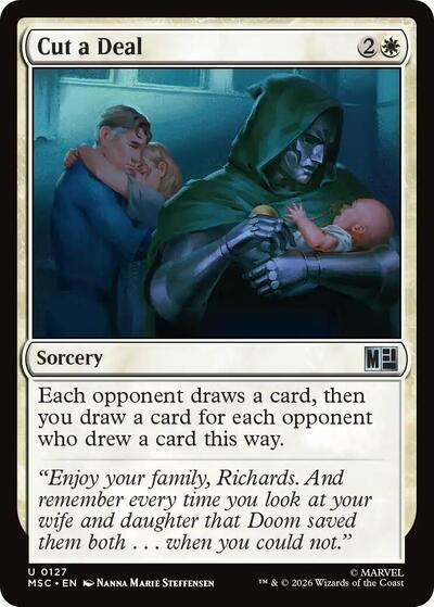 Cut a Deal (Surge Foil) (Commander: Marvel Super Heroes) Near Mint Foil