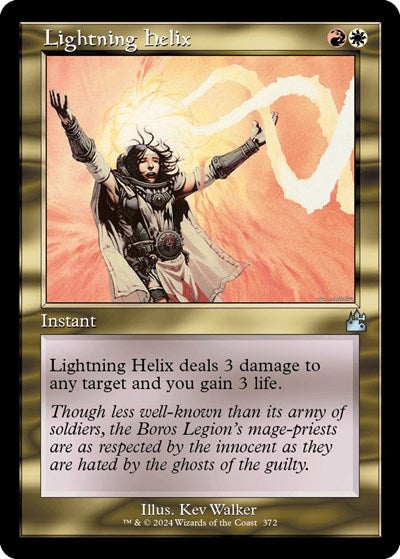 Lightning Helix (Retro Frame) (Ravnica Remastered) Light Play Foil