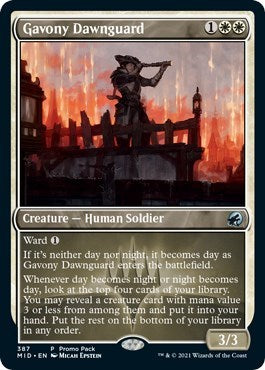 Gavony Dawnguard (Promo Pack: Innistrad: Midnight Hunt) Light Play Foil