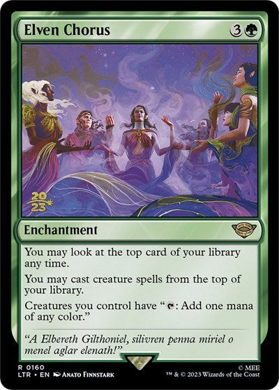 Elven Chorus (Promos: Prerelease Cards) Near Mint Foil