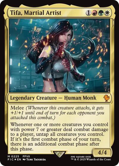Tifa, Martial Artist (Surge Foil) (Commander: FINAL FANTASY) Near Mint Foil