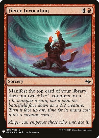 Fierce Invocation (Mystery Booster) Light Play