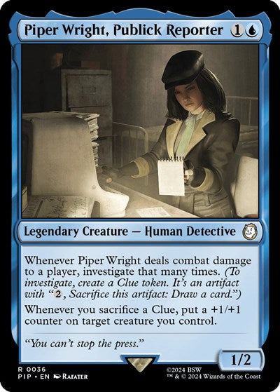 Piper Wright, Publick Reporter (Universes Beyond: Fallout) Light Play Foil