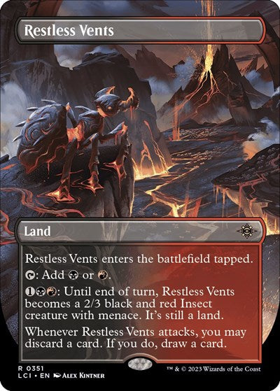 Restless Vents (Borderless) (The Lost Caverns of Ixalan) Light Play