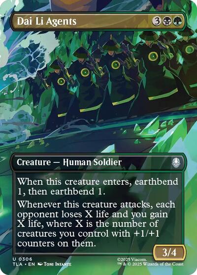Dai Li Agents (Borderless) (Avatar: The Last Airbender) Near Mint Foil