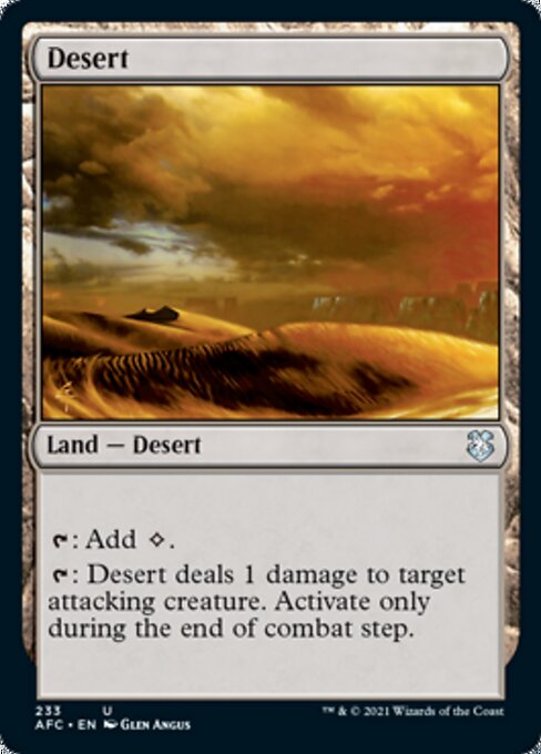 Desert (Commander 2021 Forgotten Realms) Near Mint