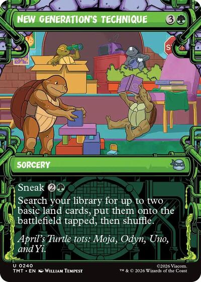 New Generation's Technique (Showcase) (Teenage Mutant Ninja Turtles) Medium Play Foil