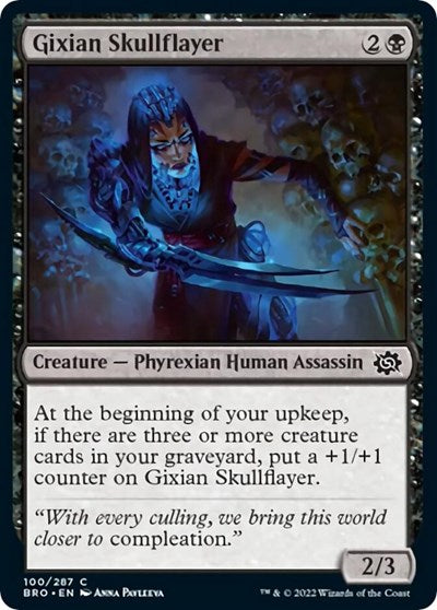 Gixian Skullflayer (The Brothers' War) Light Play Foil