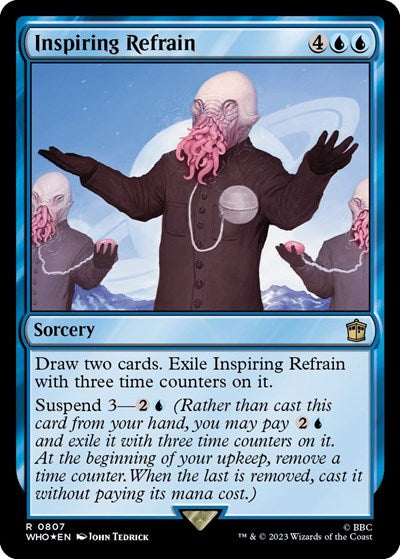 Inspiring Refrain (Surge Foil) (Universes Beyond: Doctor Who) Light Play Foil