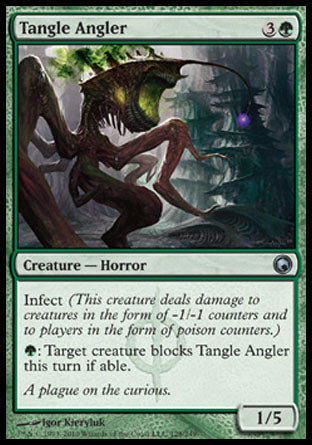 Tangle Angler (Scars of Mirrodin) Medium Play Foil