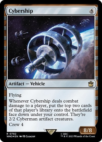 Cybership (Surge Foil) (Universes Beyond: Doctor Who) Light Play Foil