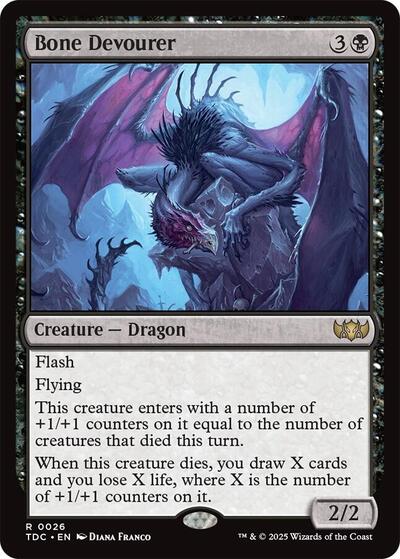 Bone Devourer (Commander: Tarkir: Dragonstorm) Light Play