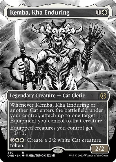 Kemba, Kha Enduring (Borderless) (Phyrexia: All Will Be One) Light Play