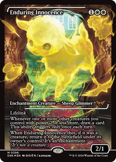 Enduring Innocence (Showcase) (Fracture Foil) (Duskmourn: House of Horror) Near Mint Foil Japanese