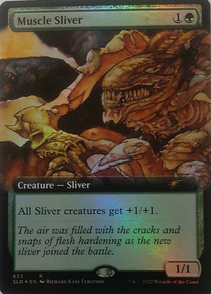 Muscle Sliver (Extended Art) (Secret Lair) Medium Play Foil