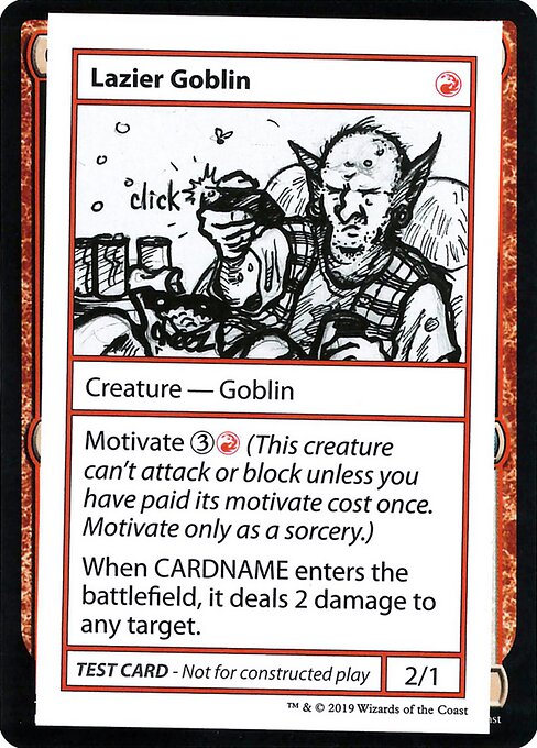 Lazier Goblin (No PW Symbol) (Mystery Booster Test Print 2021) Near Mint