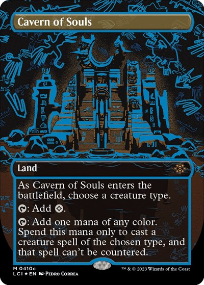 Cavern of Souls (0410c) (Borderless) (The Lost Caverns of Ixalan) Near Mint Foil