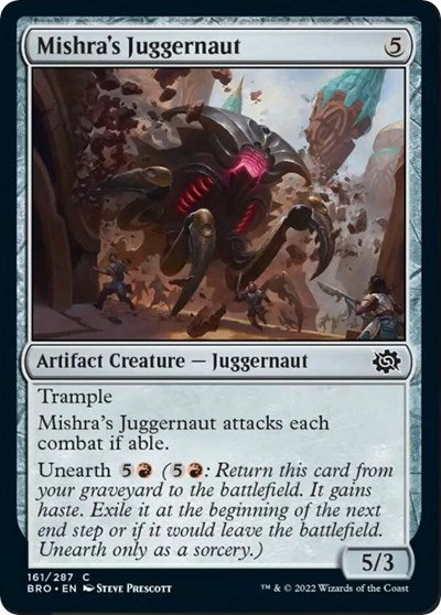 Mishra's Juggernaut (The Brothers' War) Medium Play
