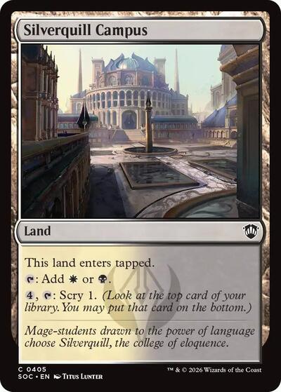 Silverquill Campus (Commander: Secrets of Strixhaven) Near Mint