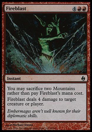 Fireblast (Premium Deck Series: Fire and Lightning) Light Play Foil