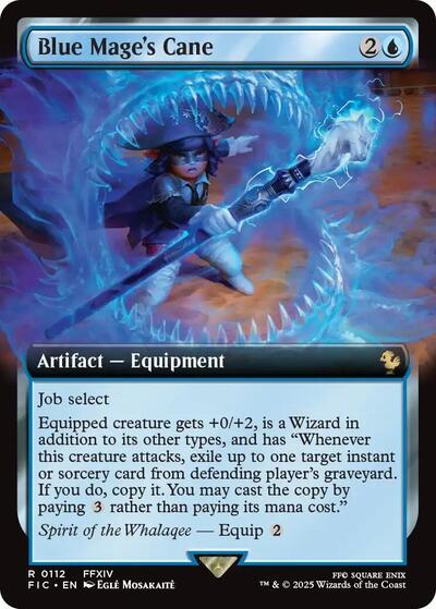 Blue Mage's Cane (Extended Art) (Commander: FINAL FANTASY) Near Mint Foil