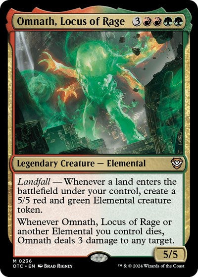 Omnath, Locus of Rage (Commander: Outlaws of Thunder Junction) Light Play