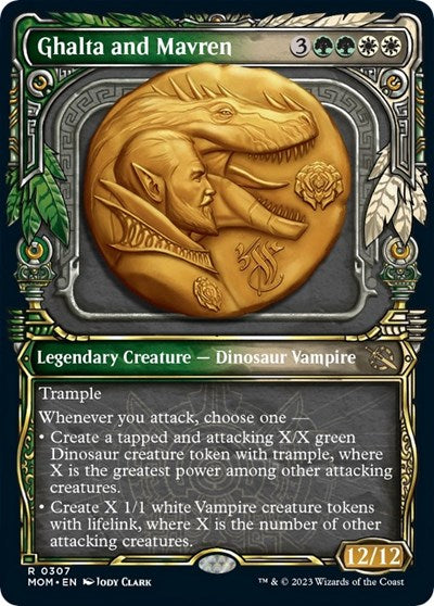 Ghalta and Mavren (Showcase) (March of the Machine) Near Mint Foil