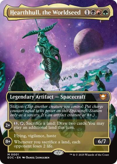 Hearthhull, the Worldseed (Borderless) (Commander: Edge of Eternities) Near Mint