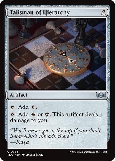 Talisman of Hierarchy (Commander: Tarkir: Dragonstorm) Near Mint