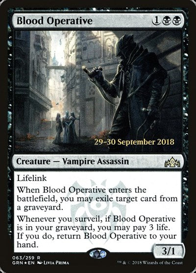 Blood Operative (Promos: Prerelease Cards) Medium Play Foil