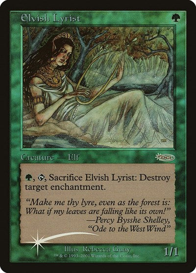 Elvish Lyrist (Promos: Junior Series) Medium Play Foil