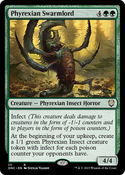 Phyrexian Swarmlord (Commander: Phyrexia: All Will Be One) Light Play