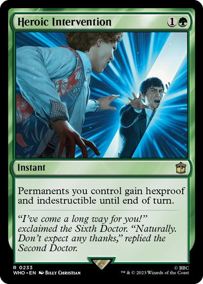 Heroic Intervention (Universes Beyond: Doctor Who) Light Play Foil
