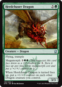 Herdchaser Dragon (Dragons of Tarkir) Light Play