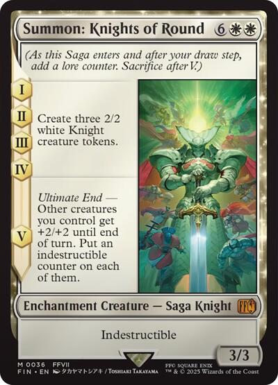 Summon: Knights of Round (Universes Beyond: FINAL FANTASY) Damaged / Poor