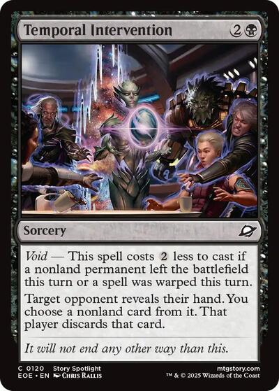 Temporal Intervention (Edge of Eternities) Light Play Foil