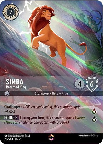 Simba - Returned King (Alternate Art) (The First Chapter) Near Mint Holofoil