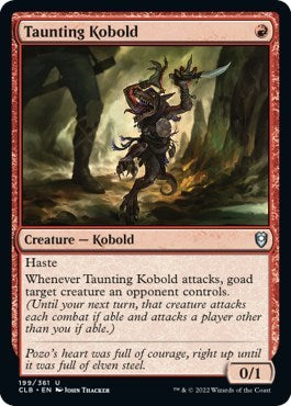 Taunting Kobold (Commander Legends: Battle for Baldur's Gate) Light Play
