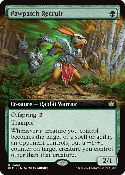 Pawpatch Recruit (Extended Art) (Bloomburrow) Near Mint