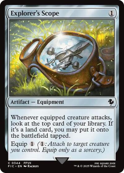 Explorer's Scope (Surge Foil) (Commander: FINAL FANTASY) Near Mint Foil