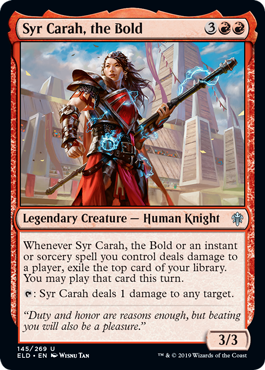 Syr Carah, the Bold (Throne of Eldraine) Medium Play