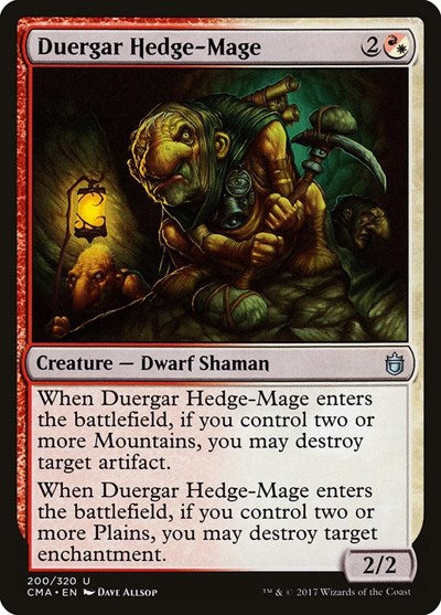 Duergar Hedge-Mage (Commander Anthology) Light Play